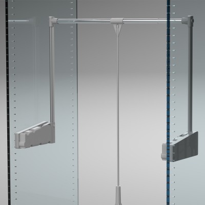 Elevator wardrobe clothes mechanism No.300 l75-115cm aluminum 10kg AMBOS