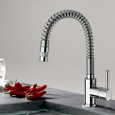Kitchen Faucet La Torre Tech Spring 12681-100 Chrome Shower
