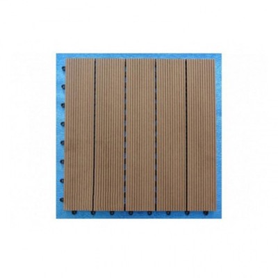 Dark brown WPC tile 50x50 (price / piece)