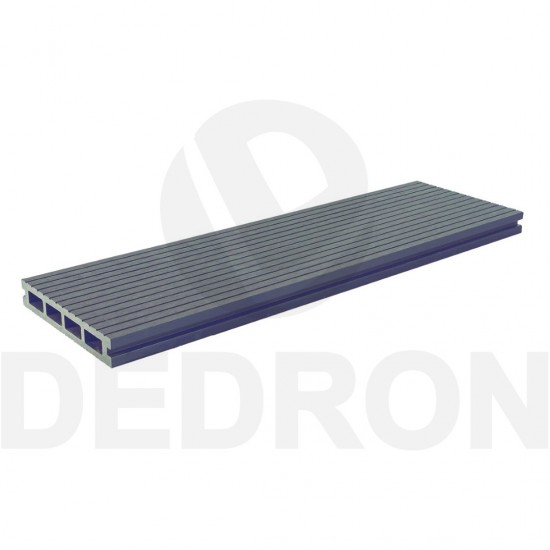 Συνθετικό πάτωμα Deck WPC γκρί σκούρο 25x150x3600mm (τιμή/τετραγωνικό)