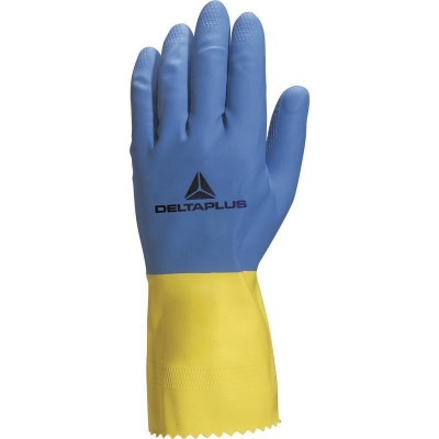 Latex Gloves Household Delta Plus DUOCOLOR VE330