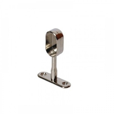 Closed nickel oval roof pipe holder 07-2130