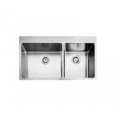Inserted stainless steel sink Fortinox Squadro (86x50,5) 29285-110