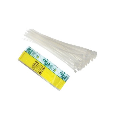 Italian white cable ties 4,5mm x430 SAPISELCO (100 pieces)