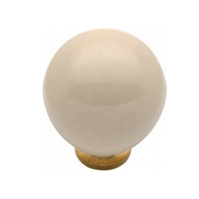 Beige Furniture Knob With Gold Base 2041-1 IMPORT HELLAS