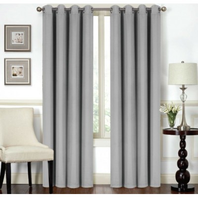 Blackout Curtain With 8 Trunks 140x270cm (Gray)