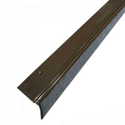 Aluminum door stopper brown brush 11-9382 METALCON