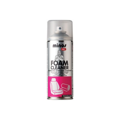 Spray foam for cleaning upholstery and carpets 400ml FOAM CLEANER MINOS