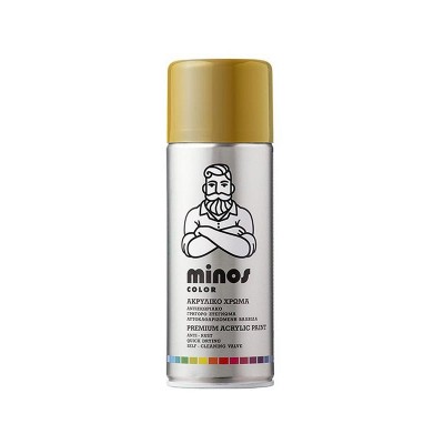 Spray Paint Acrylic Gold 400ml Minos