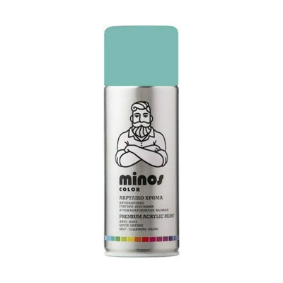 Spray Paint Acrylic Turquoise RAL 6027 400ml Minos