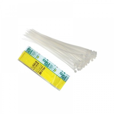 Italy white cable ties 140x3.5 SAPISELCO (100 pieces)