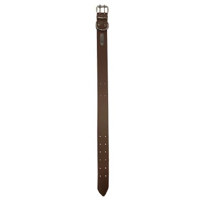 Brown leather collar 4,0x69cm for STAC dogs