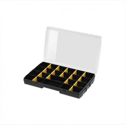 Tool Ashtray 22 Places with Adjustable Dividers Black 36x23x4.8cm. Basic Stanley