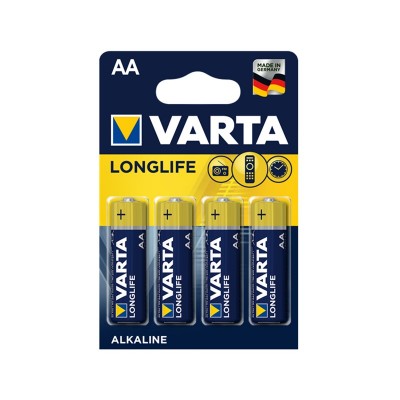 Alkaline batteries AA 1.5V Long Life VARTA (4 pieces)