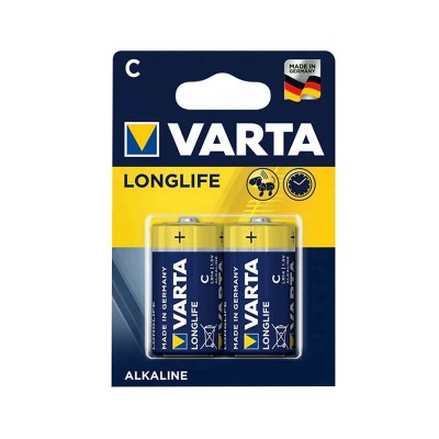 Alkaline batteries C 1.5V LongLife Extra VARTA (2 pieces)