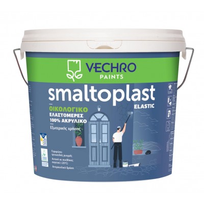 Elastomer 100% Acrylic Ecological Exterior Paint 3Lt SMALTOPLAST ELASTIC