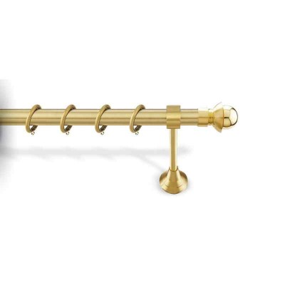 Curtain rod Metal 4061-141 single Φ35mm Gold matt 160 Viobrass