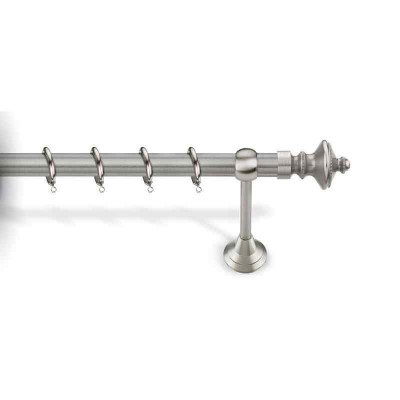 Curtain rod Metal 4090-166 single Φ35mm Nickel matt 160 Viobrass
