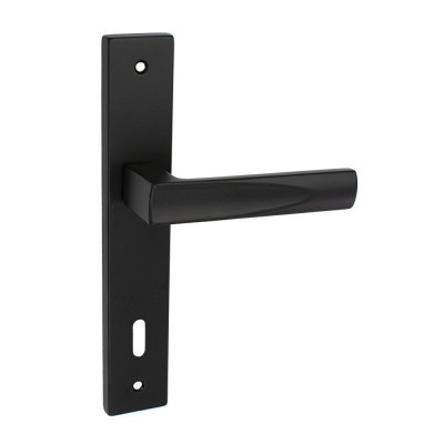 Door knob No 211 Plate Black Matt Opaco Viobrass (pair)