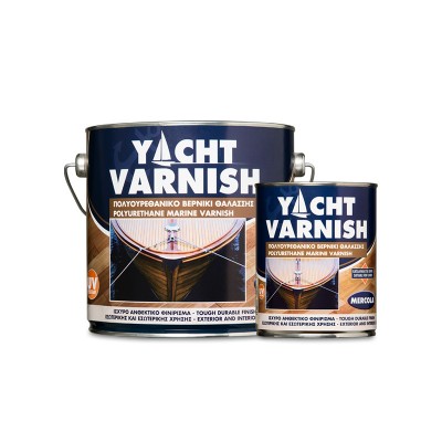 Polyurethane Surface Varnish Colorless Satin 2.5lt Yacht Varnish Mercola